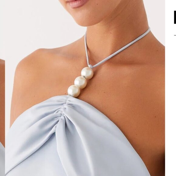 Peppermayo Cecelia Blue Mini Halter Dress - Picture 3 of 6